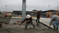 ONEOK Field Concourse concrete pour