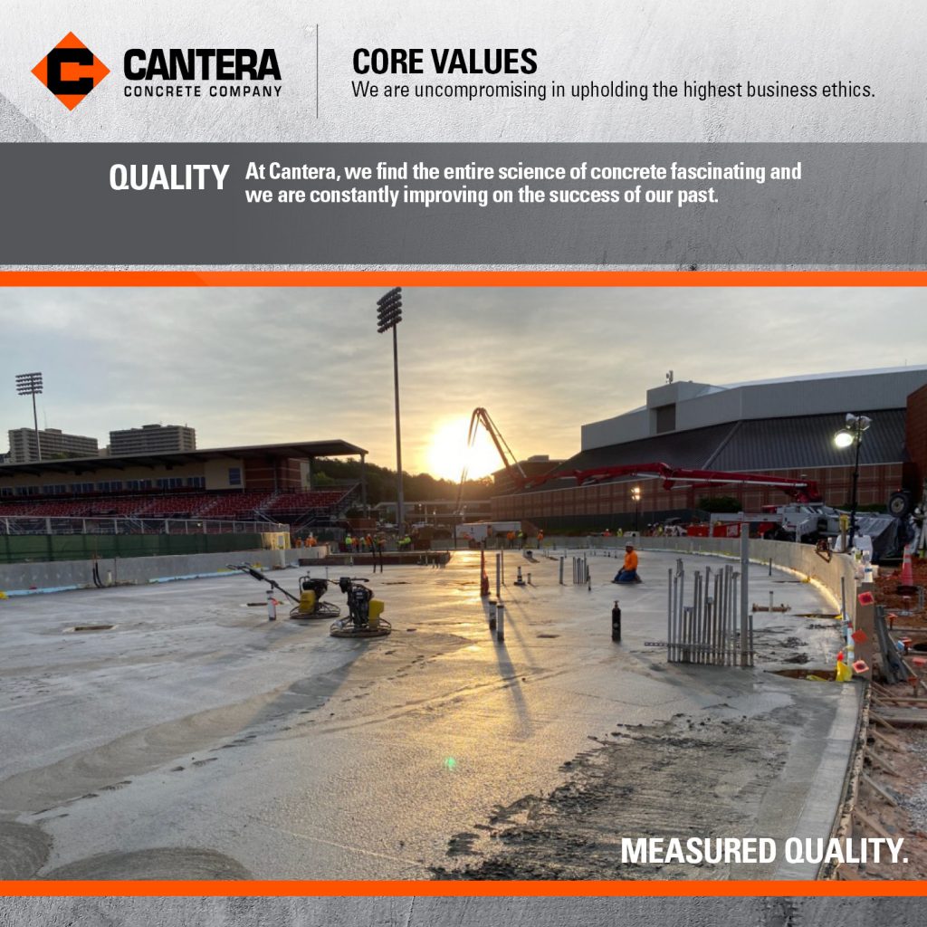 At Cantera, we find the entire science of concrete fascinating and we are constantly improving on the success of our past. 