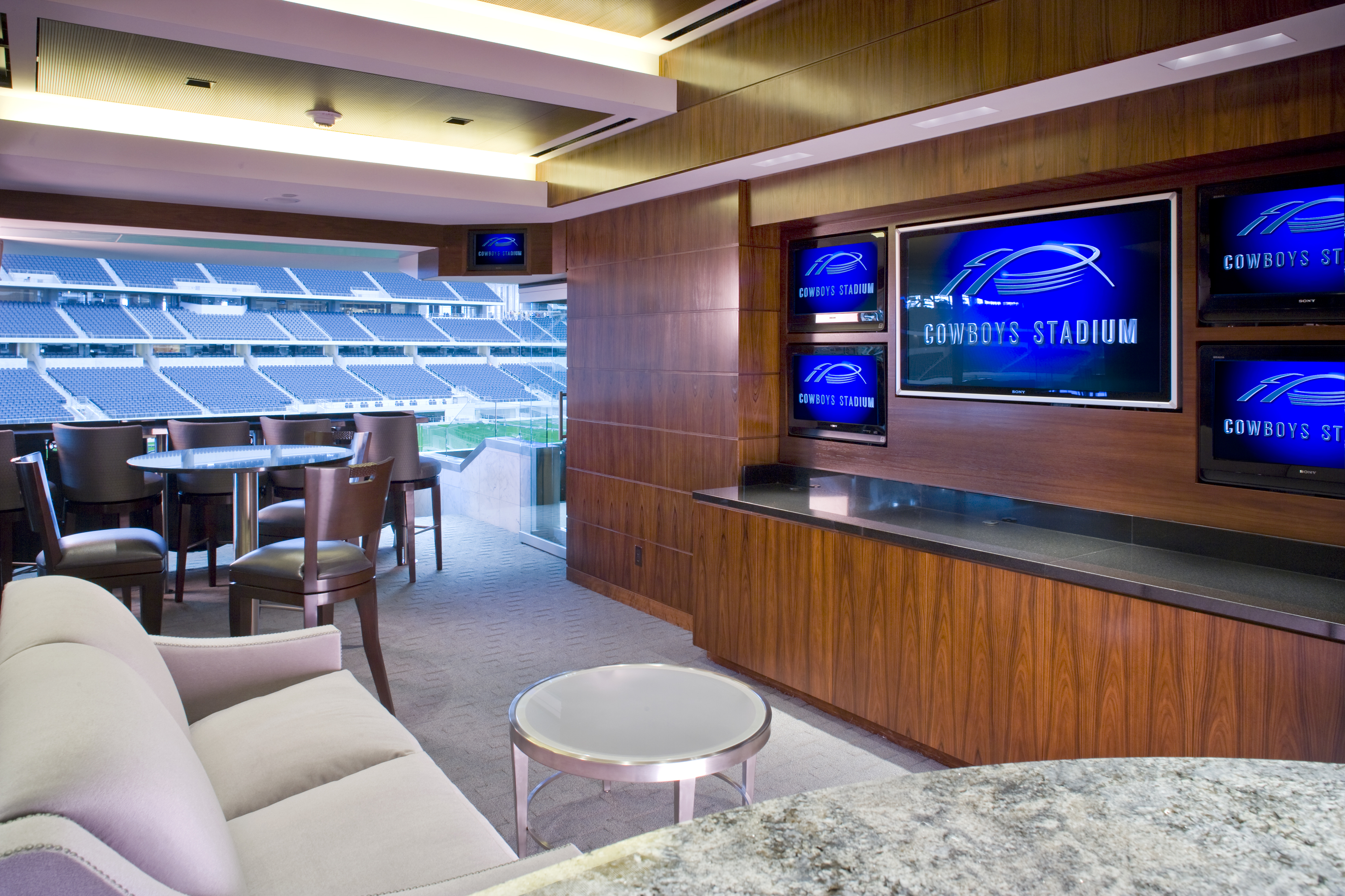 Cowboys Stadium Interior Bowl Photo Day Game - Manhattan Construction  Company