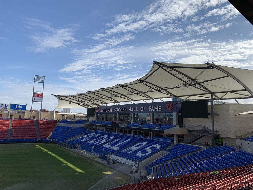 National Soccer Hall of Fame and Toyota Stadium south end renovation  project wins the Excellence in Construction Pyramid Award