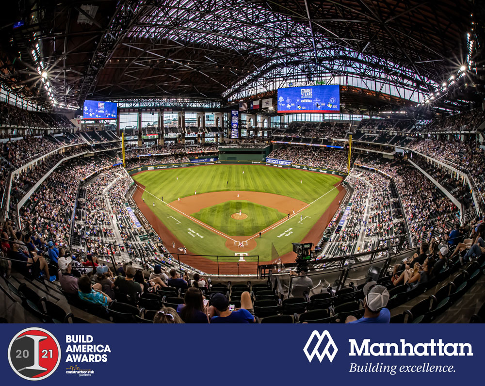 Globe Life Field Wins Build America Award - Manhattan Construction Company