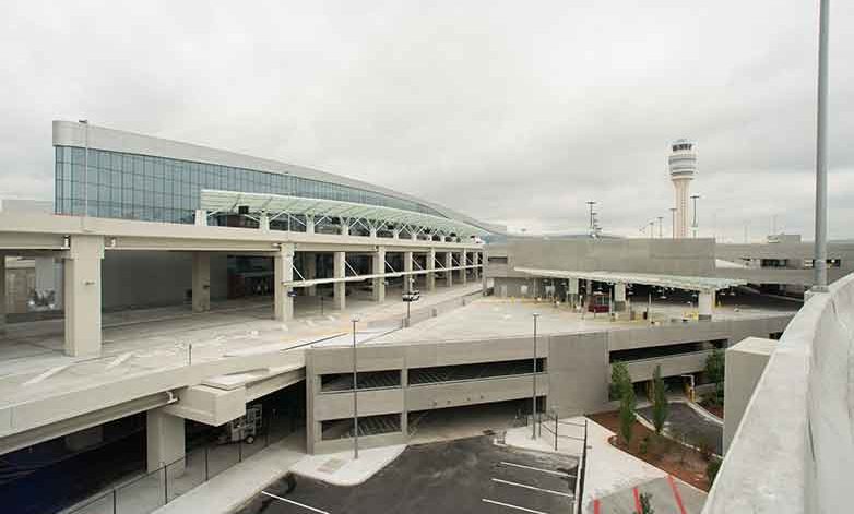 View of parking garage at Atlanta Airport