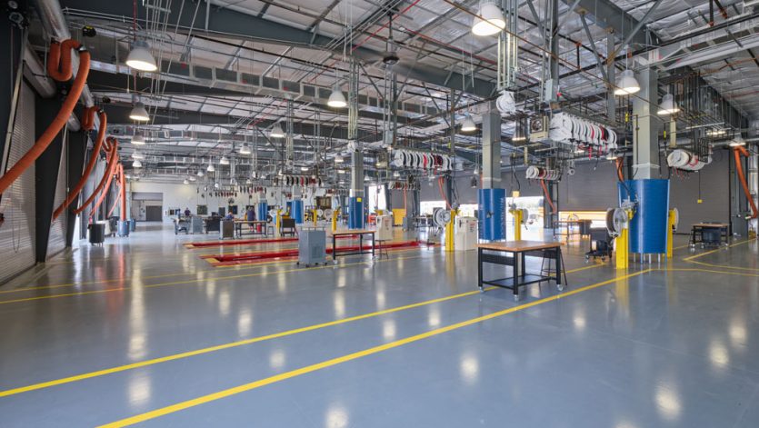 Villemaire bus maintenance bays