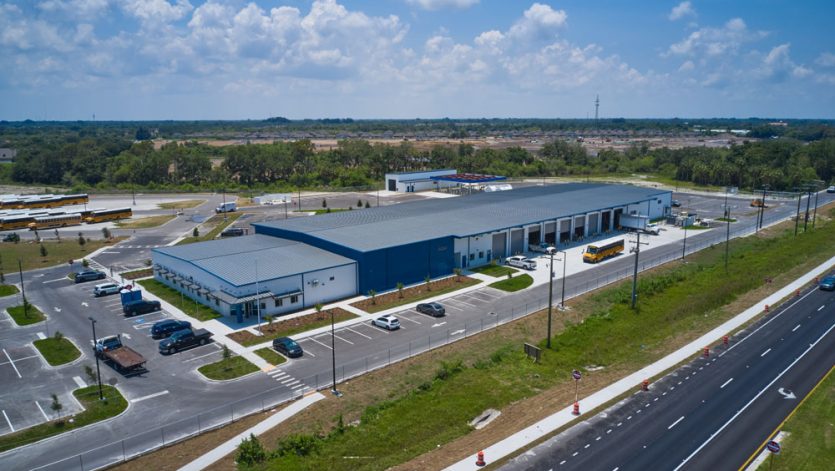 Villemaire bus maintenance facility