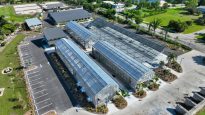 Naples Botanical Garden greenhouses aerial