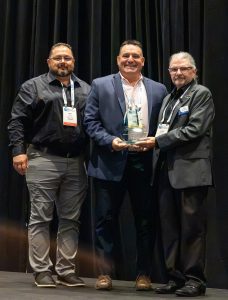 Tampa Intl Airport Monorail Project team accepting award